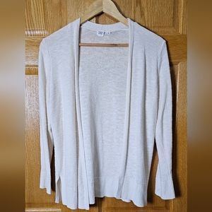 GAP Cardigan, light-weight knit, cream color, size large, fits like medium.